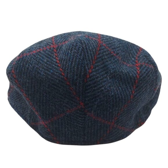 Feinion Wool Blend Tweed Newsboy Flat Cap Gatsby Golf Mens Medium Classic - Picture 3 of 5